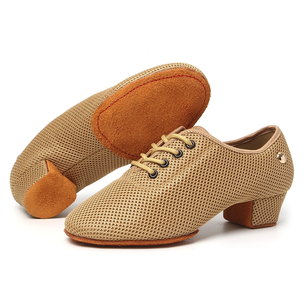 Mulheres Sapatos de Dança Latina Praticar tênis de dança para treinar Treino Espetáculo Sandálias com cadarço Sandálias com tiras Oxford Parte inferior de dois pontos Salto Grosso Dedo Fechado Adulto de 2025 por $46.99 –P14
