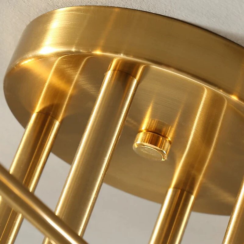 2025年 96cm　ランタン　デザイン　フラッシュシーリング　ライト　LED　シャンデリア　金属電気メッキ　モダン　220-240v　ペンダント　ライト　寝室　ベッドサイド　ランプ　暖かい　シンプル　雰囲気  コレクション – $634.49 -P4