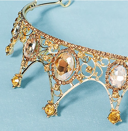Crown Tiaras pannebånd Hodeplagg Strass Legering Bryllup Fest / aften Retro Rød Søt Med Krystall / Rhinstein Kombinasjon Hodeplagg Hodeplagg 2025 - $21.99 –P3