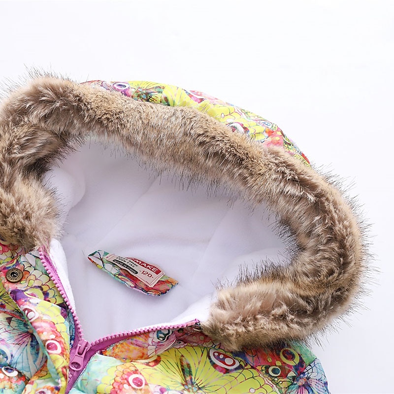 Girls' 3D Kids Puffer Jacket Butterfly Fox Coat Down Coat Puffer Jacket Long Sleeve Fall Winter Active Streetwear Kids 3-10 Years Vacation Street Regular Fit 2025 - $40.99 –P1