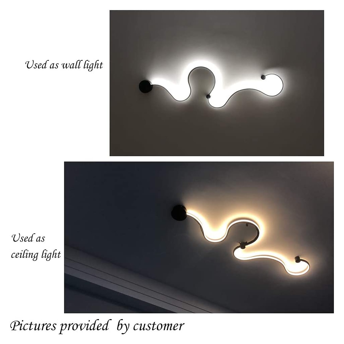 Lightinthebox oogbescherming moderne led wandlampen diy combinatie woonkamer kantoor aluminium wandlamp ip44 30/33/42 w 2025 - $222.11 –P4