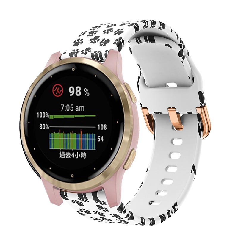 2025年 時計バンド のために ガーミン Forerunner 265S 255S Venu 3S 2S Vivoactive 4S 3S 2S Vivomove 3S 18mm シリコーン 置換 ストラップ 18mm スポーツバンド リストバンド  コレクション – $10.99 –P15