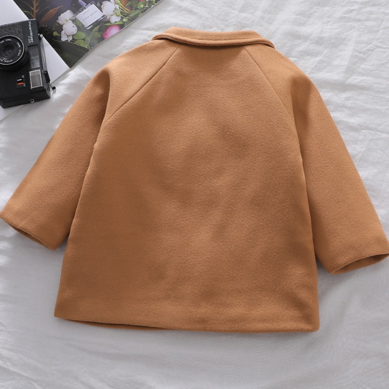 Gutt 3D Vinterjakke for barn عادي Stripet Jakke Langermet Vår Høst Aktiv Polyester Barn 3-8 år Normal 2025 - $27.99 –P7
