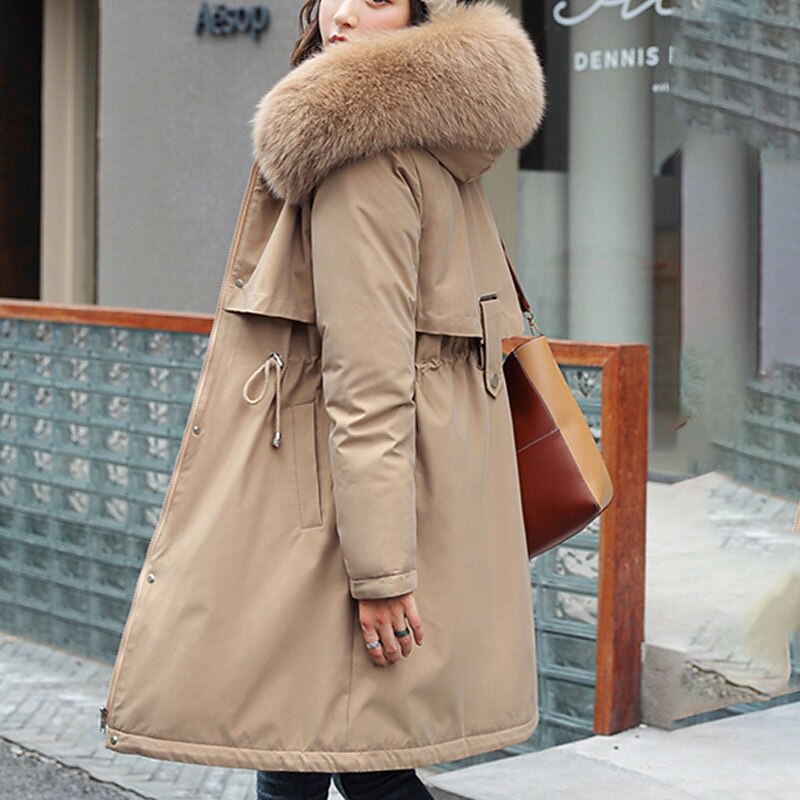 Mingla winter down coat with fur Clearance