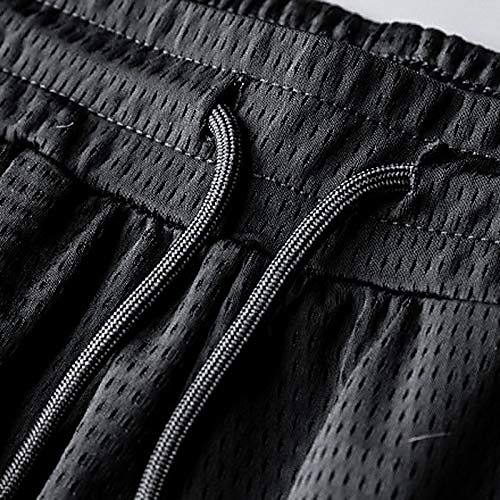 Herren Hose Hosen Freizeithose Kordelzug Elastische Taille Feste Farbe Atmungsaktiv Schnelltrocknend Sports Outdoor Täglich Laufen Dehnbar Lose Netz schwarz [hinter den Füßen Netz schwarz [gerade 2025 - $12.49 –P8