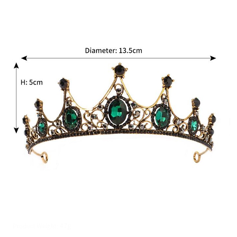 Crown Tiaras pannebånd Hodeplagg Strass Legering Bryllup Fest / aften Retro Rød Søt Med Krystall / Rhinstein Kombinasjon Hodeplagg Hodeplagg 2025 - $21.99 –P1