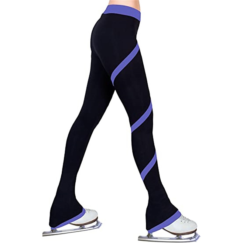 Pantalons de Patinage Artistique Femme Fille Patinage Collants Legging Rose foncé Blanche Rose Polaire Spandex Haute élasticité Entraînement Compétition Tenue de Patinage Chaud Patinage sur glace de 2025 ? $41.99 –P7