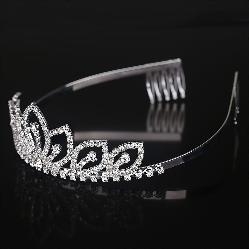 Crown Tiaras Alloy Wedding Special Occasion Valentine's Day Valentine Sweet With Acrylic Diamond Crystal / Rhinestone Headpiece Headwear 2025 - $18.99 –P5
