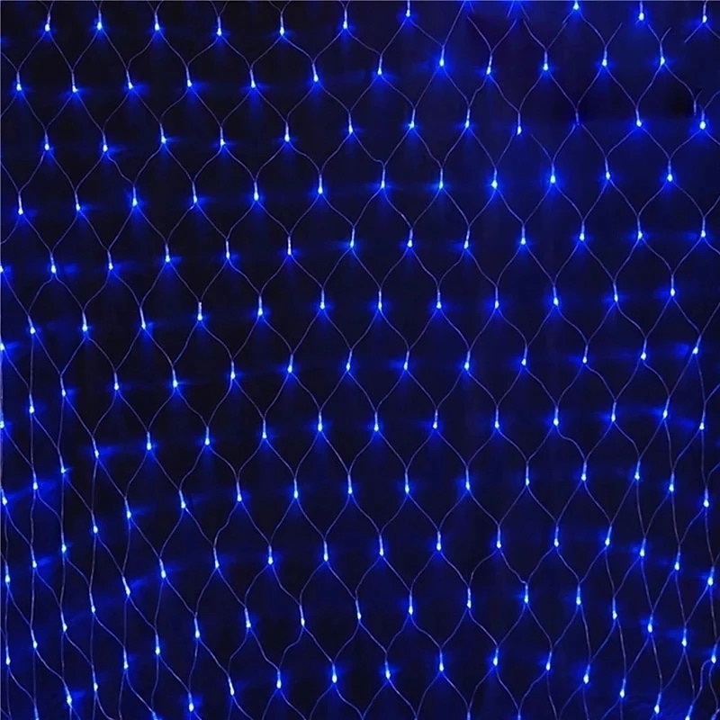 2025年 LEDネットストリングライトip656mx4m 3mx2mLedフレキシブルネットフェアリーストリングライト880led200ledメッシュストリングライトガーデンヤード用カラフルな装飾euusukプラグac110v220v 230v  コレクション – $13.99 –P7
