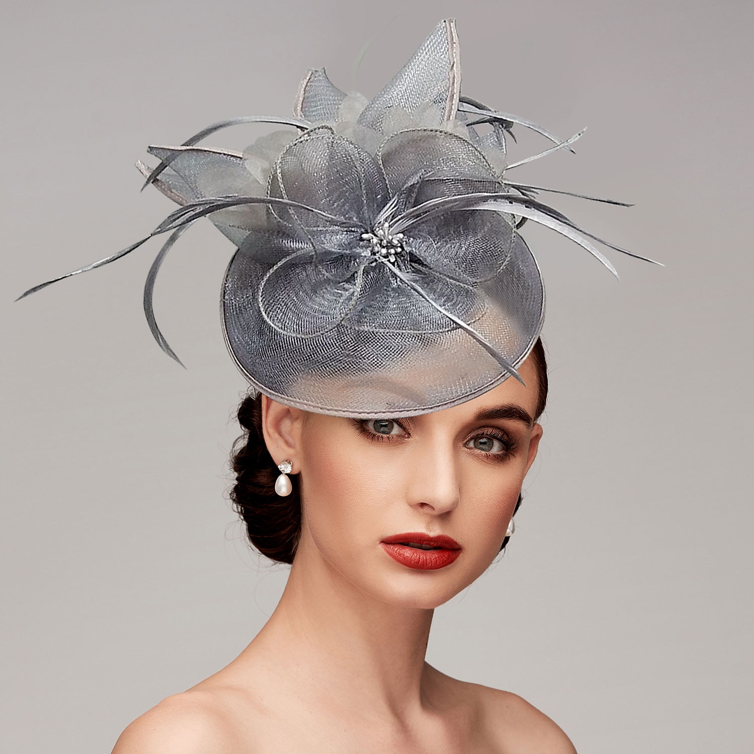 Fascinatori in Rete di Piume Cappelli Kentucky Copricapo con Cappello di Piume Fiore 1 PC Matrimonio Corsa di Cavalli Giornata Delle Donne Melbourne Cup Copricapo per impressionare Abito da corsa del 2025 a $30.99 –P4