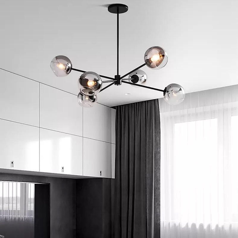 95 cm pingente sputnik design led luzes de montagem embutida led metal galvanizado acabamentos pintados modernos 220-240v de 2025 por $601.99 –P13