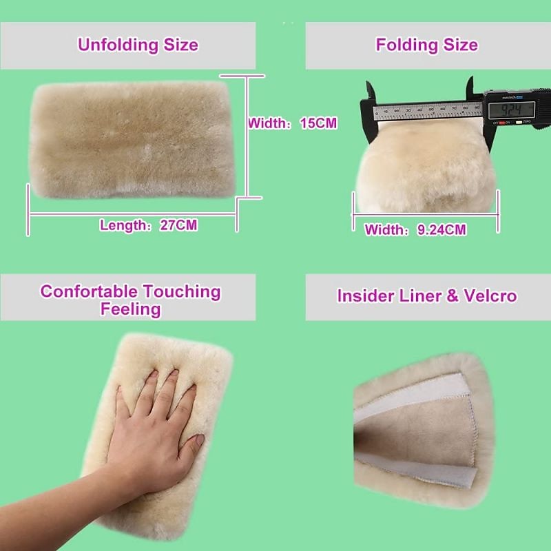 2 Pack Imitation Sheepskin Seat Belt Pads, Soft Shoulder and Neck Cushion, Imitation Wool, Car Interior Accessory 2025 - $17.99 –P4
