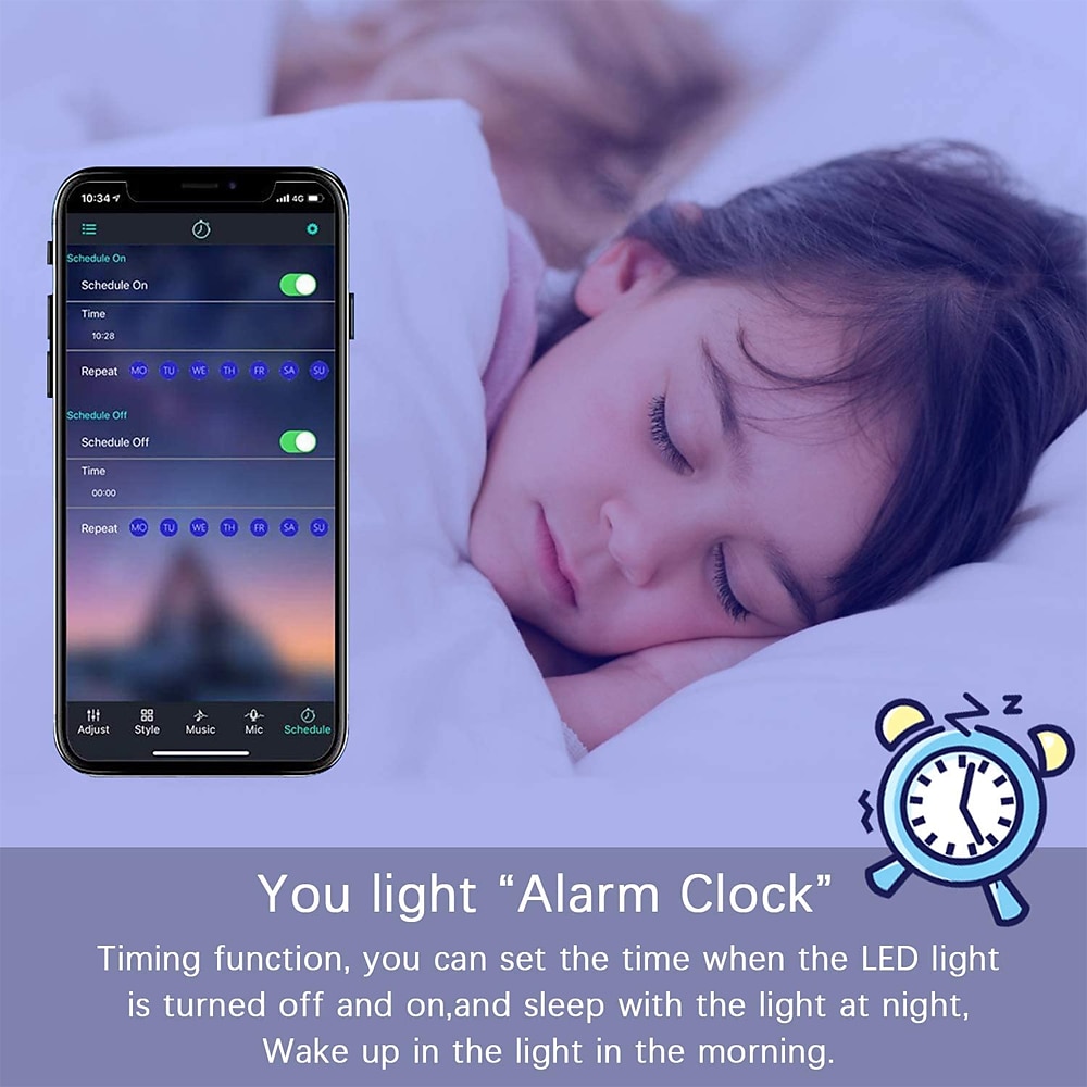 RGB Waterproof Smart Neon Rope Light Kit, Silicone LED Strip Lights 3M, 5M, or 2x5M Bluetooth App Control, Dimmable, Music Sync, Multi-Color, DIY Cuttable 2025 - $59.99 –P6