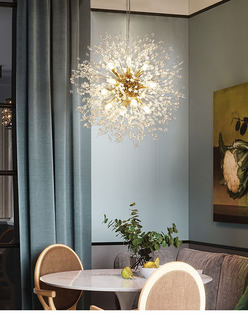 40/50/55/60 εκ. led μενταγιόν φωτιστικό σπούτνικ σχέδιο υδρόγειο μεταλλικό μοντέρνο στυλ υδρόγειο floral στυλ επιμεταλλωμένο καλλιτεχνικό μοντέρνο 220-240v 2026 - $250.59 –P10