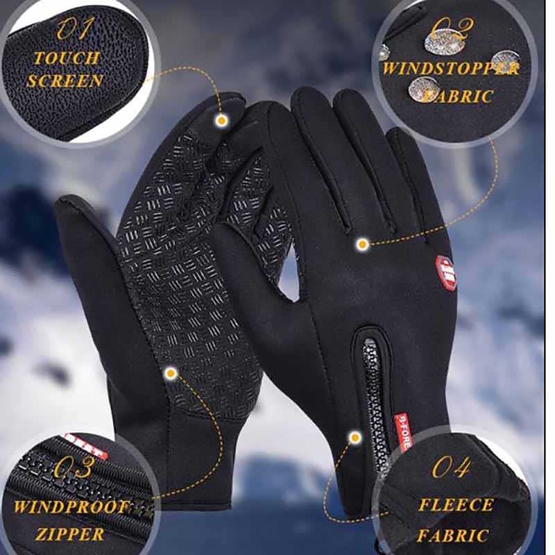 Details about   Mountain Bike Gloves Full Finger Touch Screen Gloves Anti-skid Cycling I7X1 