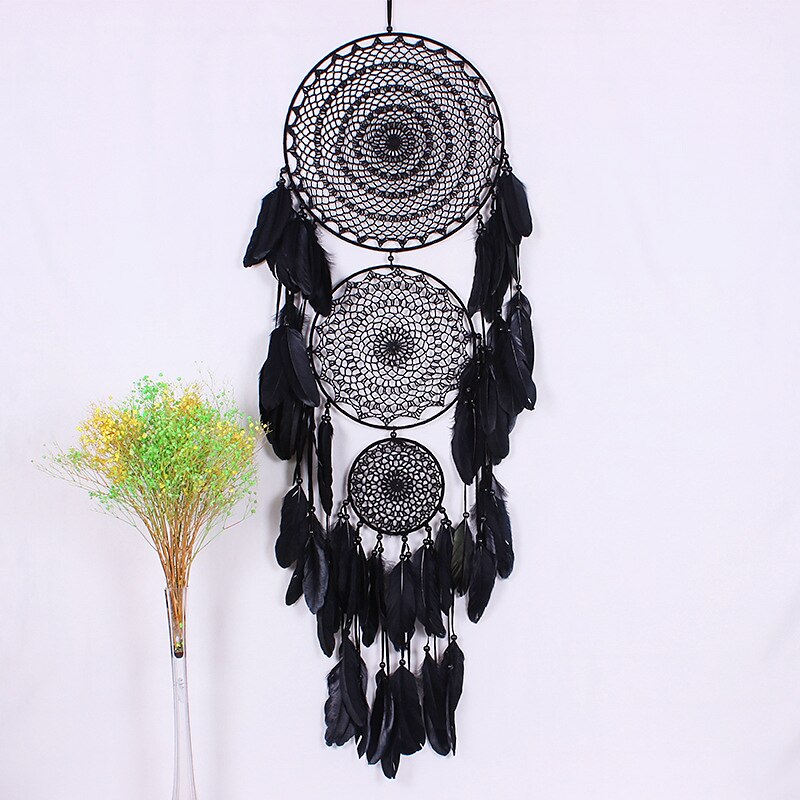 Boho apanhador de sonhos, presente artesanal, decoração de parede, ornamento de arte, artesanato, pena, para crianças, quarto, festival de casamento, presente de aniversário de 2025 por $28.99 –P7