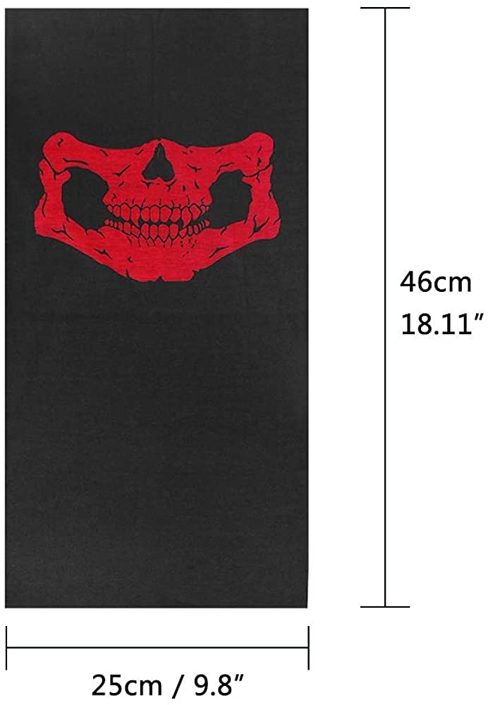 Cycling Face Mask Cover Headwear Neck Gaiter Neck Tube Scarf Halloween UV Sun Protection Windproof Fast Dry Quick Dry Bike / Cycling American flag 108 Ghost head Winter for Men's Women's Motobike 2025 - $6.49 –P2