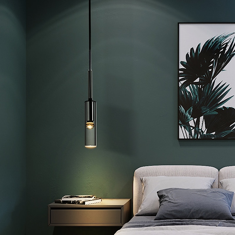 Lampadario design singolo 7 cm in vetro elettrolitico led stile nordico 220-240v del 2025 a $160.99 –P4