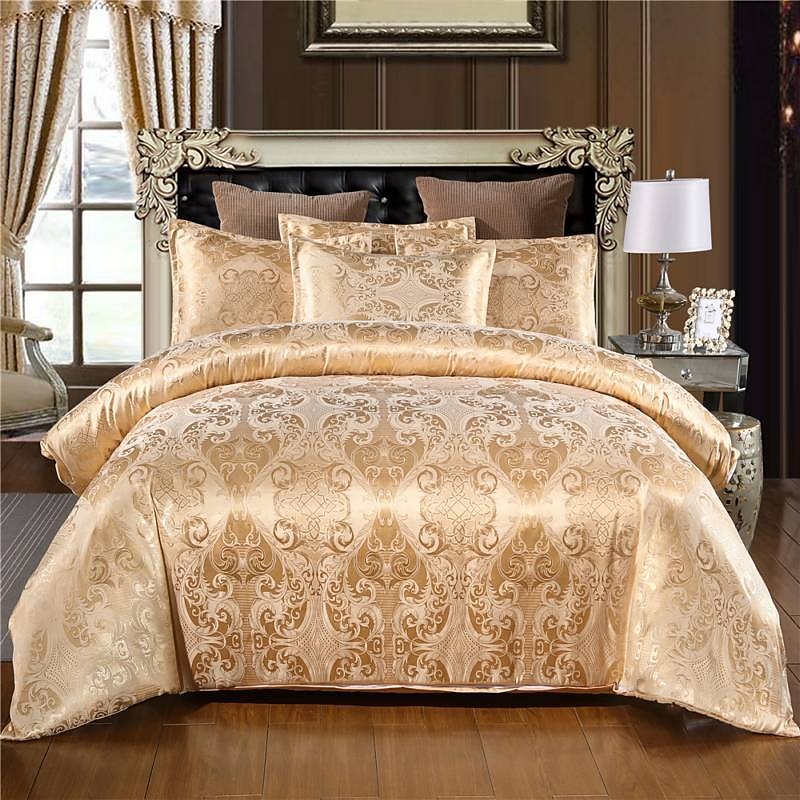 copripiumino in raso di seta set di biancheria da letto copripiumino con 1 copripiumino o copriletto ， 1 lenzuolo ， 2 federe per matrimoniale / matrimoniale / king (1 federa per doppia / singola) del 2025 a $53.99 –P8