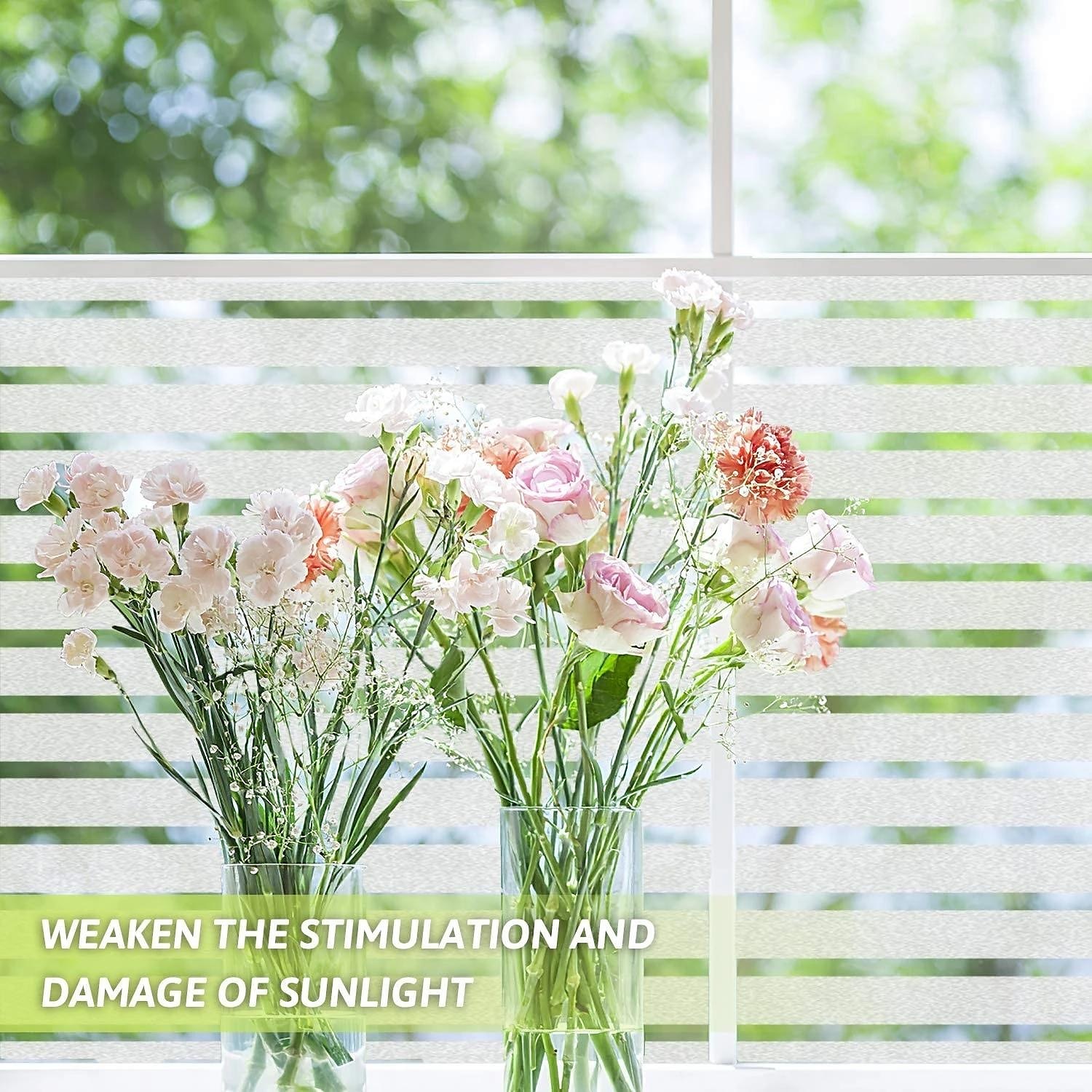 Glass Window Film Frosted Static Privacy Self Adhesive Film Anti-UV Opaque Decor Window Stickers for Bedroom Kitchen Office 100X45cm 2025 - $9.49 –P2