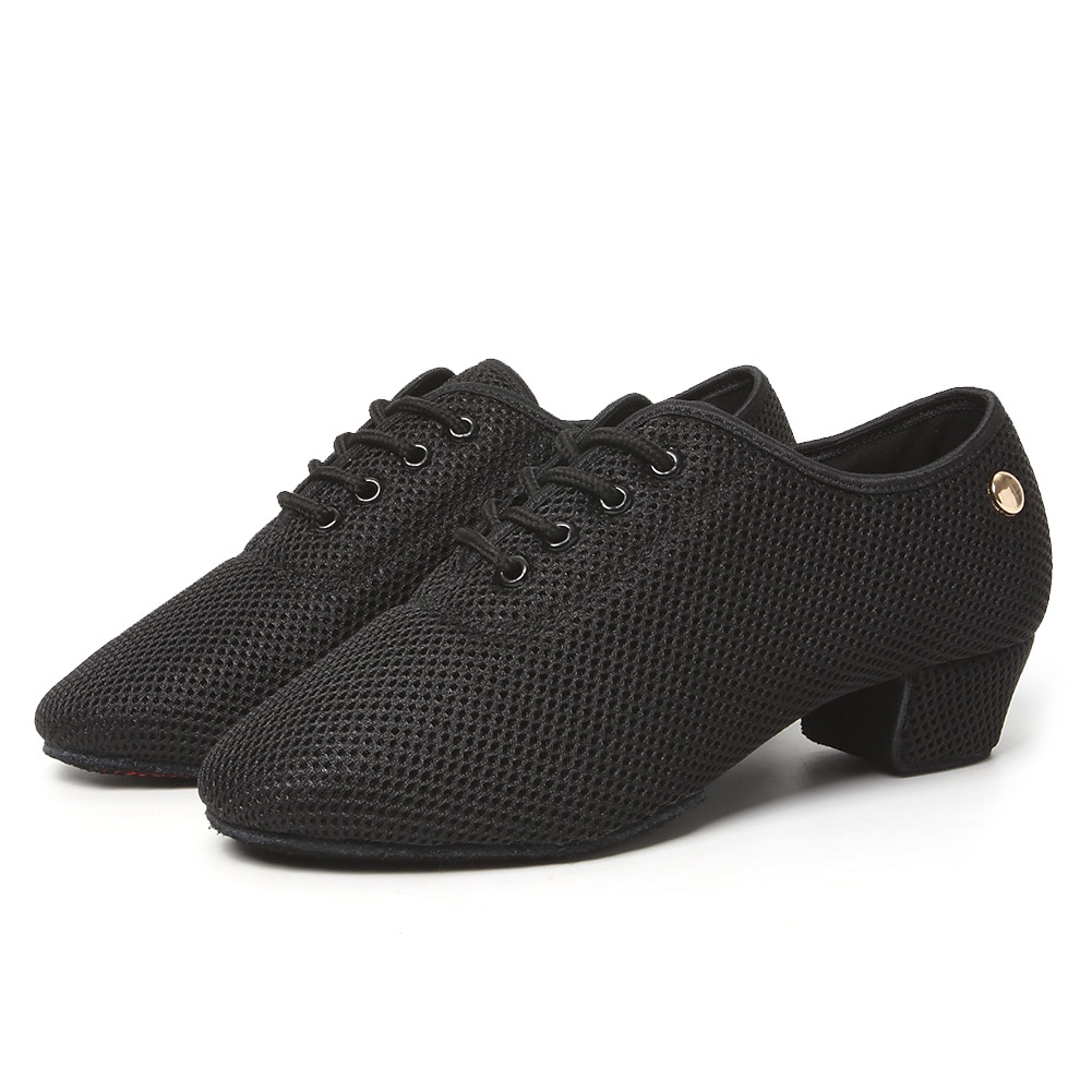 Mulheres Sapatos de Dança Latina Praticar tênis de dança para treinar Treino Espetáculo Sandálias com cadarço Sandálias com tiras Oxford Parte inferior de dois pontos Salto Grosso Dedo Fechado Adulto de 2025 por $46.99 –P11
