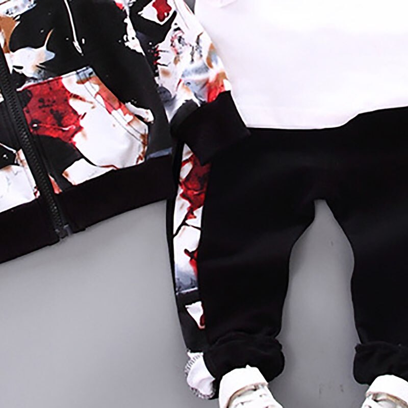 Jongens 3D Afdrukken Sweatshirt- en joggingbroekset Jas & Broek Lange mouw Herfst Winter Stoer Casual Street Style Polyester Kinderen 1-5 jaar School Vakantie Straat Normale pasvorm 2025 - $24.99 –P4