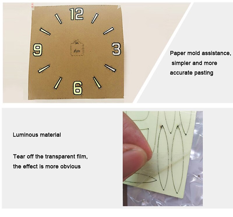 Luminous DIY Clock Home Simplicity Silent Fashion Wall Clock Living Room Creative Wall Stickers Bedroom Wall Clock 2025 - $23.99 –P7