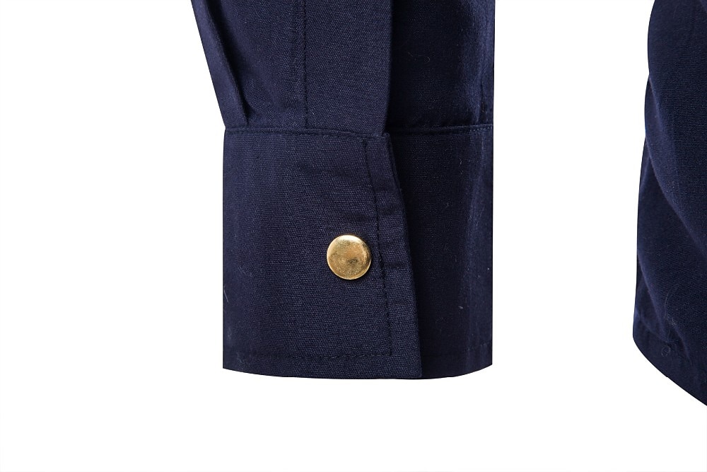 Men's Party Shirt Solid Colored Collar Classic Collar Daily Basic Long Sleeve Slim Tops Military Wine Black Army Green / Fall / Spring /Summer/ Dress Shirts /Wedding 2025 - GBP £25 –P6