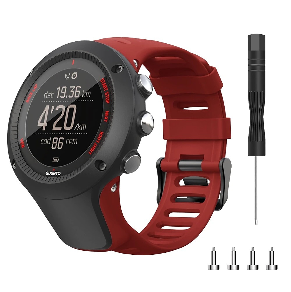 Ремешок для часов для Suunto Ambit 3S 3R 3P 2S 2R 3 2 1 Peak Sport Run силиконовый Замена Ремень Эластичный Дышащий Спортивный ремешок Браслет 2025 - $19.99 –P14