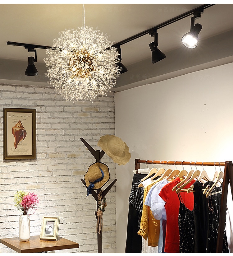 40/50/55/60 εκ. led μενταγιόν φωτιστικό σπούτνικ σχέδιο υδρόγειο μεταλλικό μοντέρνο στυλ υδρόγειο floral στυλ επιμεταλλωμένο καλλιτεχνικό μοντέρνο 220-240v 2026 - $250.59 –P3