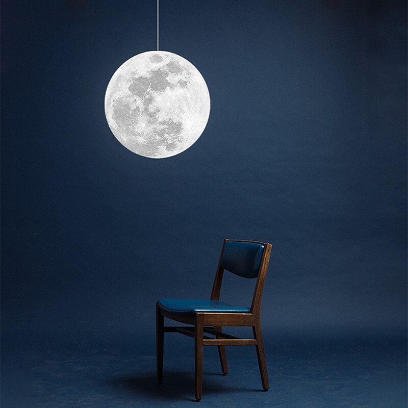 3d printing moon chandelier modern simple nordic creative moon lamp restaurant stue soverom moon lysekrone 2025 - $229.99 –P10