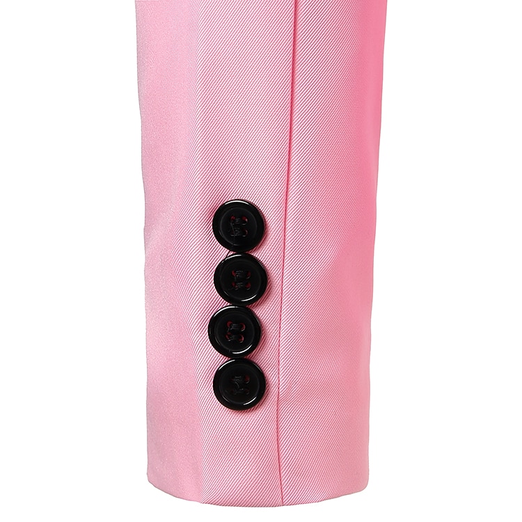 Per uomo Giubbotto Giacca Traspirante Matrimonio Attività commerciale Abito da cocktail Monopetto - 1 bottone A V Lavoro Elegante Giacca Capispalla Stampa Tasche Nero Bianco Giallo del 2025 a $42.99 -P17