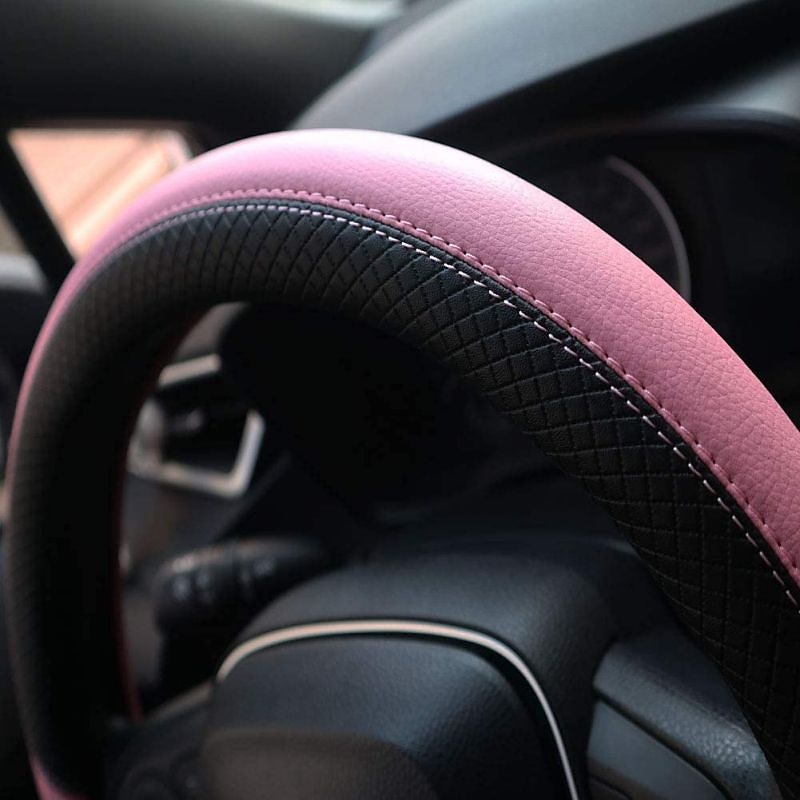 coprivolante per auto in pelle universale antiscivolo da 15 pollici&amp;amplificatore; inodore del 2025 a $27.99 –P4