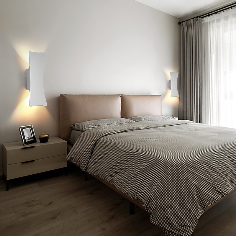 2-Licht 24cm LED Außenwandleuchten Augenschutz Nordic Style Wandleuchten Wohnzimmer Esszimmer Aluminiumlegierung Wandleuchte 110-240V 2025 - $78.99 –P5
