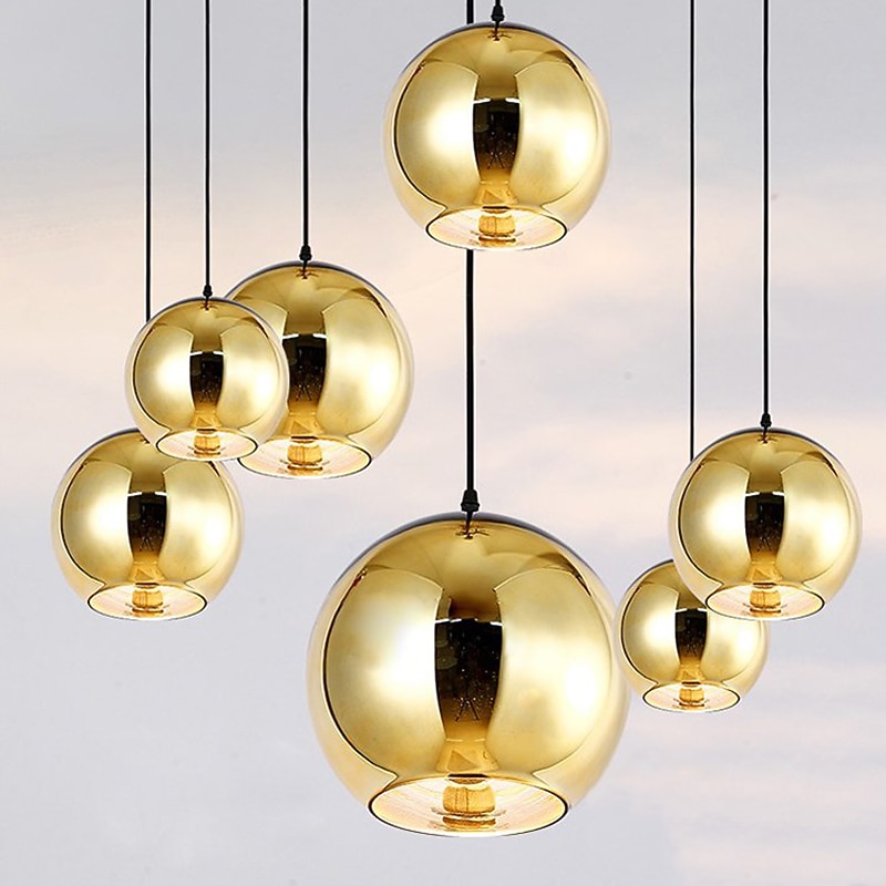 lampada a sospensione led design cluster / design singolo moderno / stile nordico per soggiorno / camera da letto / sala da pranzo vetro 110-240 v oro del 2026 a $74.99 –P4