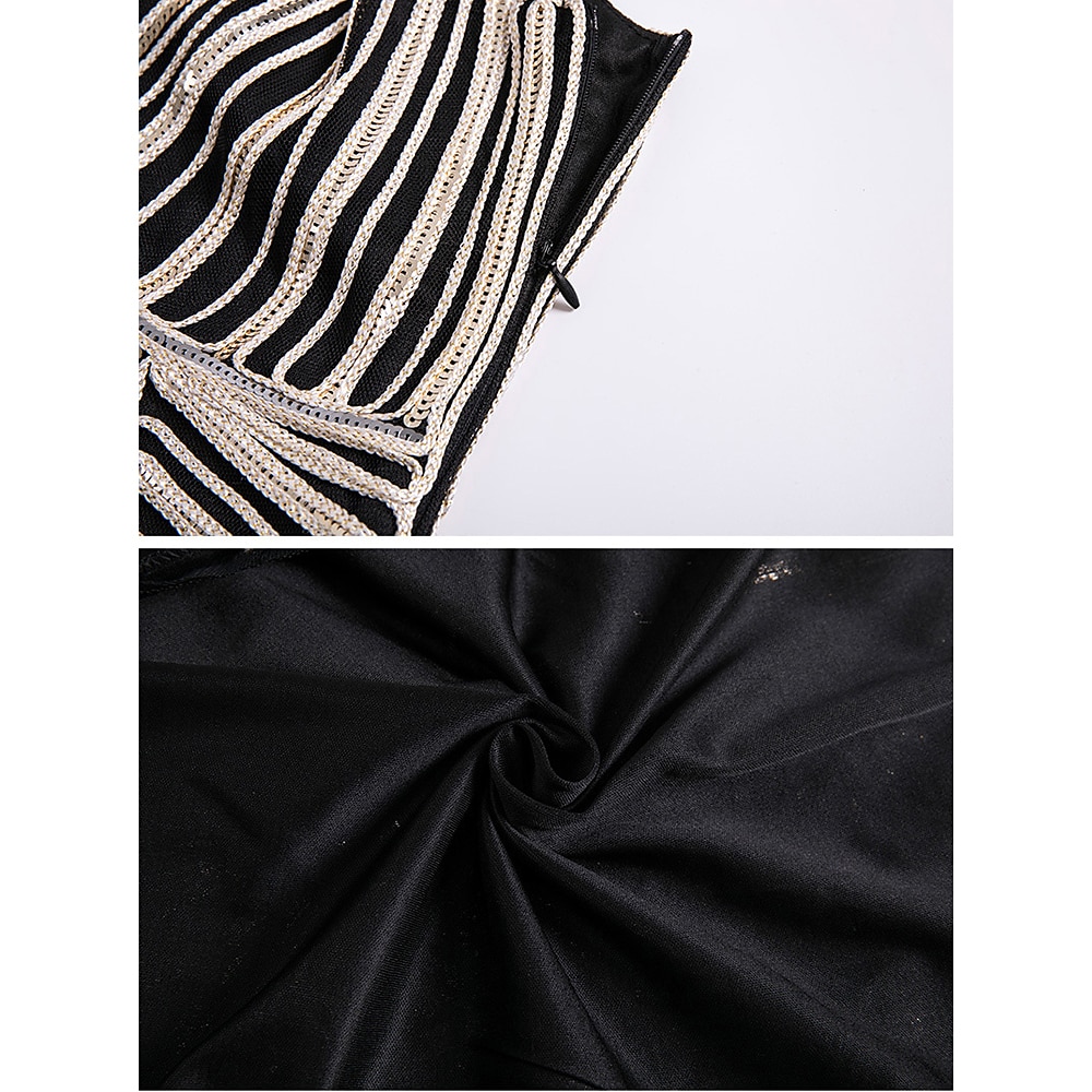 الهدر 20S عشرينيات مصغرة فساتين اللباس الزعنفة فستان حفلة عيد الميلاد بلا أكمام غاتسبي العظيم تشارلستون V رقبة ملابس تنكرية نسائي حفلة تخرج / حفلة موسيقية / حفلة رقص حفلة ليلية مناسب للحفلات 2026 - $34.99 –P12