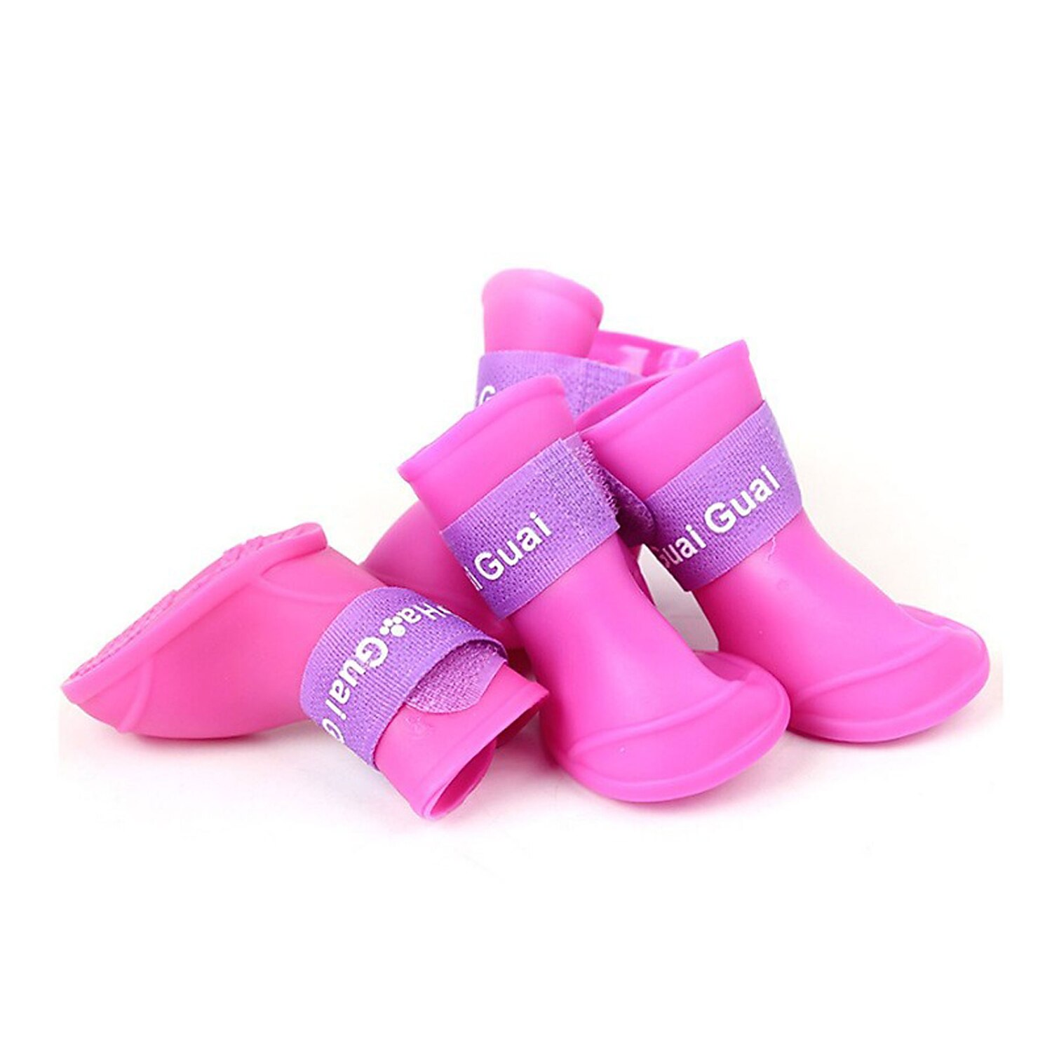 Hunde Pelzige Kleintiere N / A Schuhe und Stiefel Wasserdicht Einfarbig Für Haustiere PU-Leder Rutschfest Purpur 2025 - $13.49 –P12