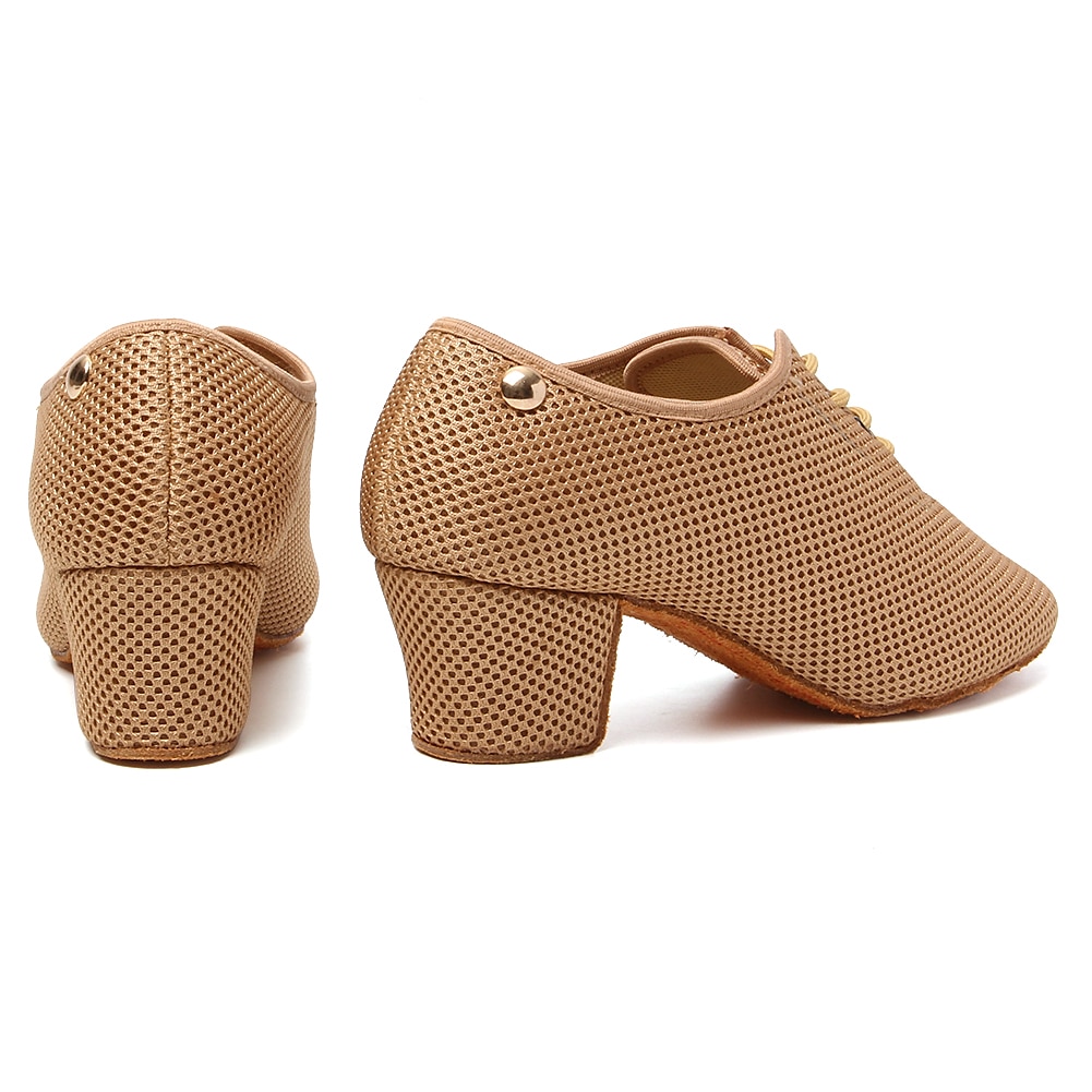Mulheres Sapatos de Dança Latina Praticar tênis de dança para treinar Treino Espetáculo Sandálias com cadarço Sandálias com tiras Oxford Parte inferior de dois pontos Salto Grosso Dedo Fechado Adulto de 2025 por $46.99 –P18