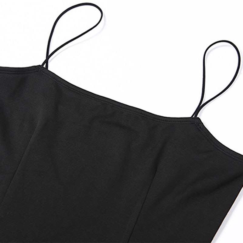 Sukně  sloupec sexy bodycon šaty na večírek s tenkými ramínky bez rukávů po kotníky spandex s rozparkem 2025 - $89.99 –P2