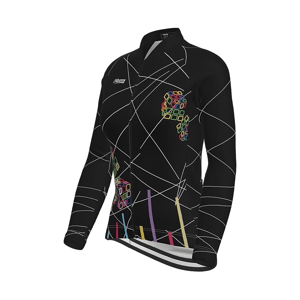 Per donna Manica lunga Maglia con pantaloni da ciclismo Gonna da ciclismo Estate Licra Poliestere Verde Nero Viola Divertente Bicicletta Completo tuta Pad 3D Traspirante Resistente ai raggi UV del 2025 a $51.99 –P6