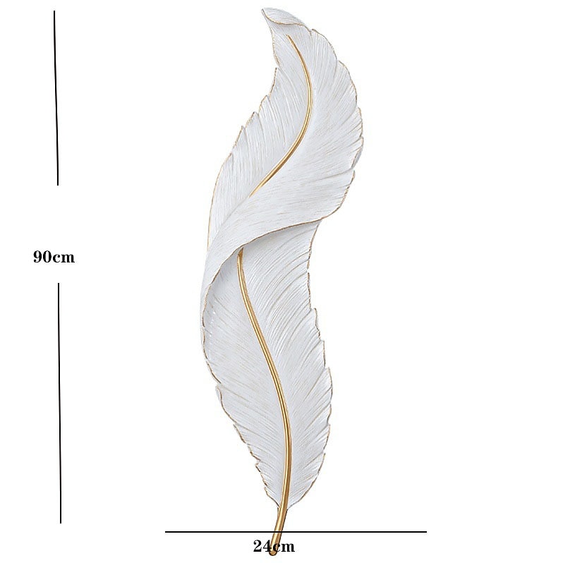lightinthebox 1 luce 65 cm applique da parete a led design a forma di piuma applique da parete moderna in stile lusso camera da letto sala da pranzo applique da parete in resina 110-120 v 220-240 v del 2025 a $381.69 –P2