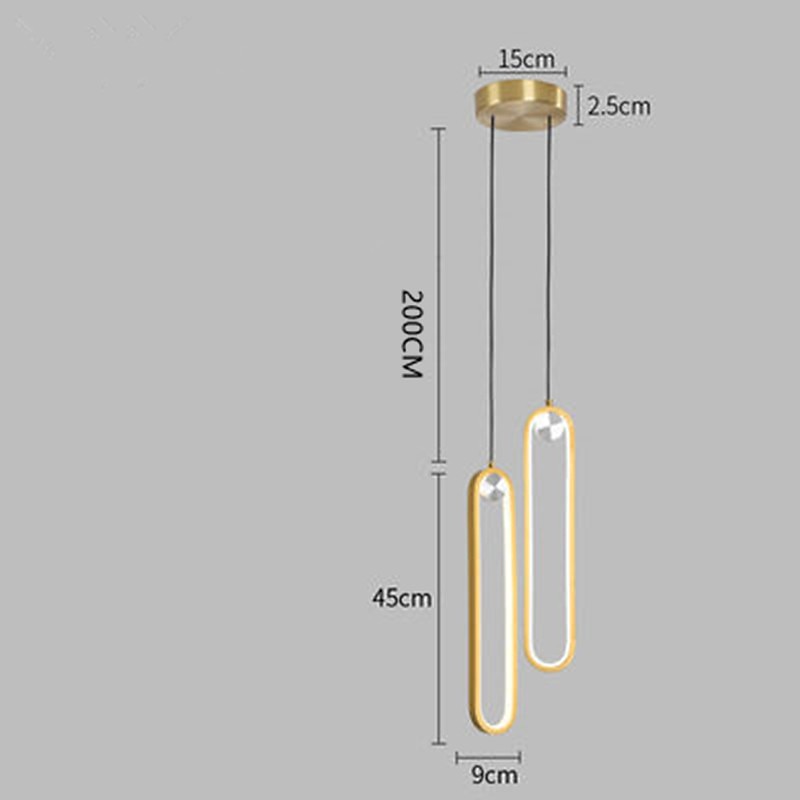 40cm LED Pendant Light Single Design Aluminium Alloy Formal Modern Style Stylish Painted Finishes Dining Room Bedroom Lights 110-240V 2025 - $120.99 –P2