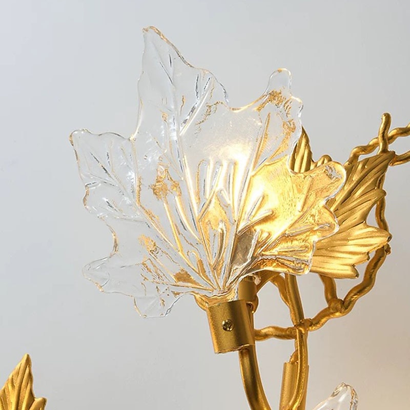 Wall Light LED Wall Sconces Maple Leaf Design Bedroom Dining Room Copper 220-240V 5 W 2025 - $397.59 –P7