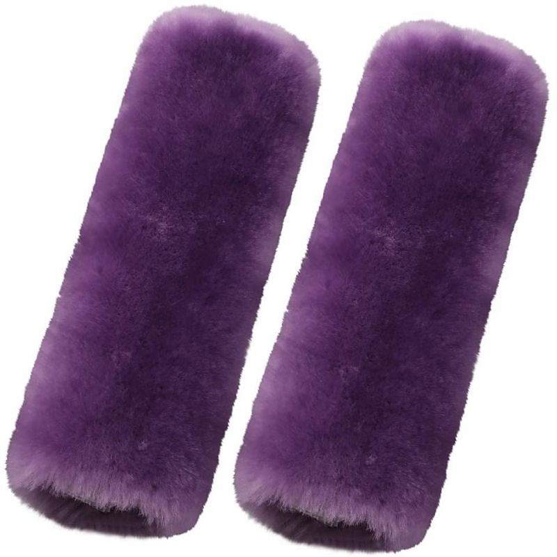 2 Pack Imitation Sheepskin Seat Belt Pads, Soft Shoulder and Neck Cushion, Imitation Wool, Car Interior Accessory 2025 - $17.99 –P18