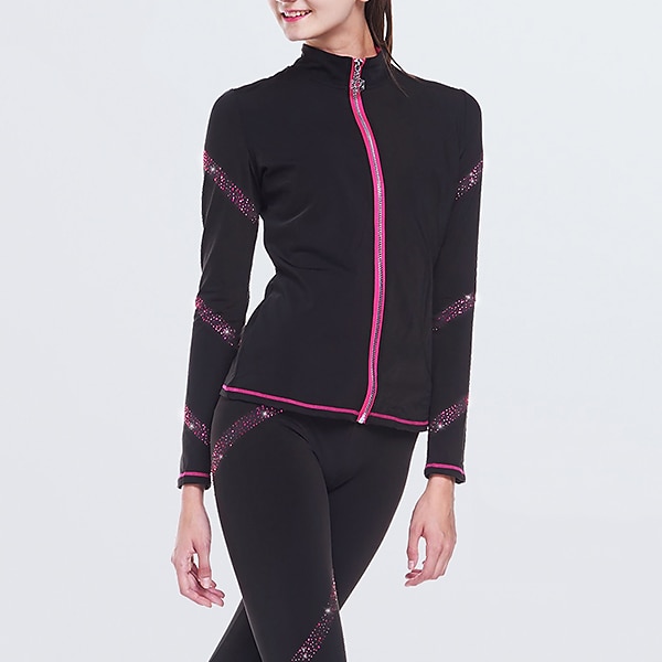 Eiskunstlauf-Jackett und -Hose Damen Mädchen Eislaufen Hosen / Regenhose Leggings Austattungen Schwarz Blau Fuchsie Vlies Spandex elastisch Ausbildung Praxis Wettbewerb Eiskunstlaufkleidung warm 2026 - $121.99 –P7