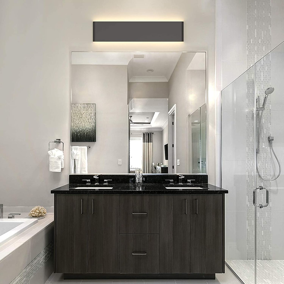 lightinthebox 1-luce 31/46/61cm applique da parete a led antiriflesso design opaco applique da parete per interni apparecchi in stile moderno luci della camera da letto del bagno 10w 16w 22w del 2025 a $42.99 –P5