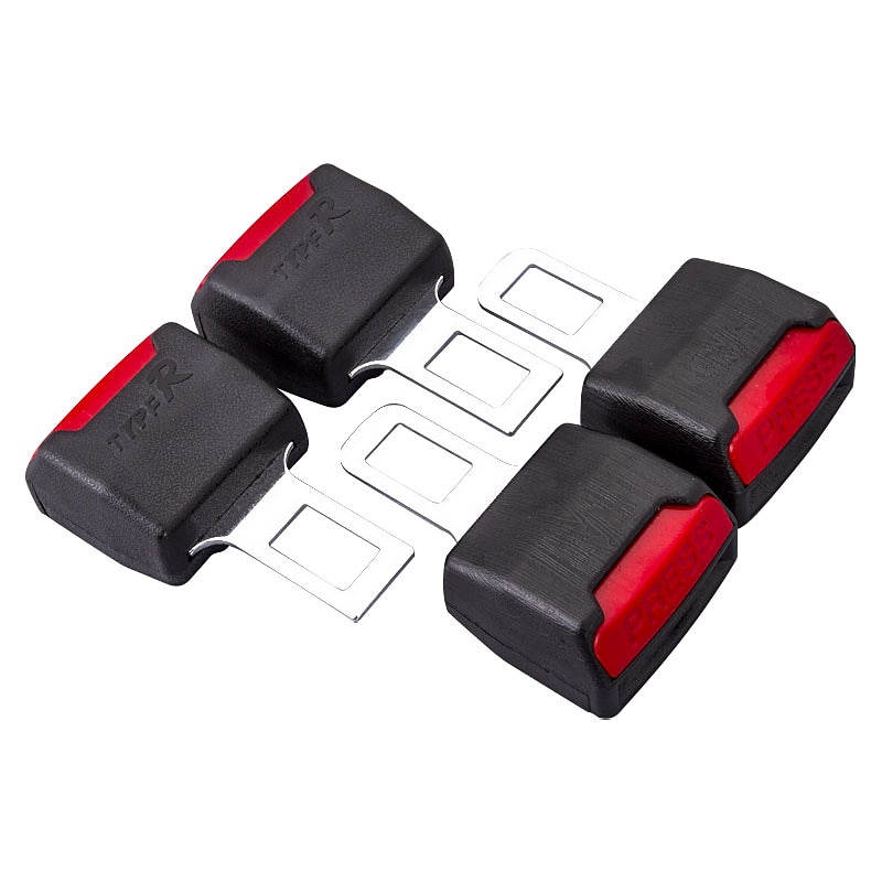 2 PCS Car Seat Belt Clip Extender Safety Seatbelt Lock Buckle Plug Thick  Insert Socket Extender Safety Buckle