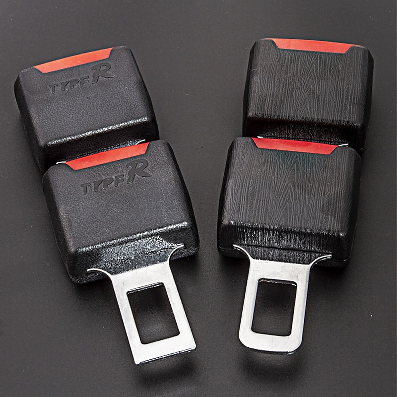 2 Pack Car Seat Belt Clip - Auto Metal Seat Belt Buckle Insert Plug  Universal for All Vehicles - Car Interior Parts