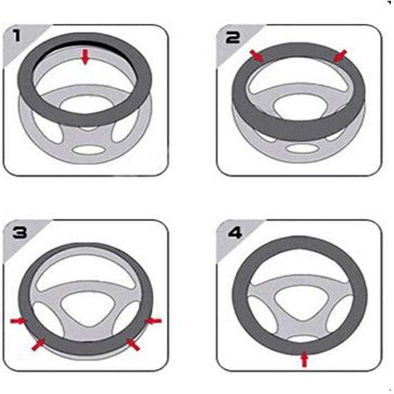 coprivolante per auto in pelle universale antiscivolo da 15 pollici&amp;amplificatore; inodore del 2025 a $27.99 –P8