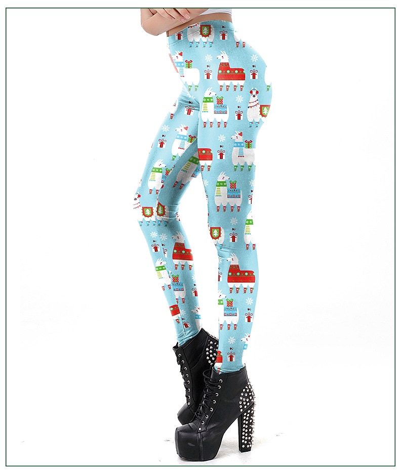 jouluiset naisten joogahousut pakarankohotus vatsan hallinta korkea vyötärö kuntosali treeni juoksu fitness lyhyet leggingsit urheiluvaatteet 2025 - $18.99 –P1